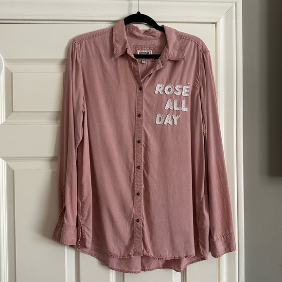 Rose All Day Boyfriend Buttonup - Picture 2 of 6